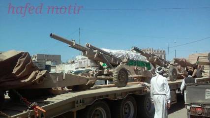 تعزيزات عسكرية جديدة تصل إلى مأرب بينها راجمات صواريخ ومدفعية