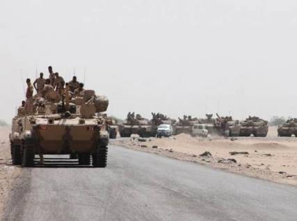 قائد اللواء الثالث حزم لـ"مندب برس" الطيران له الفضل بوقف تقدم الحوثيين إلى باب المندب في ظل تعزيزات  للمقاومة والأخيرة تعترف بقتيلين لها بجبهة الصبيحة.