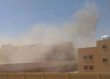 قذيفة حوثية تسقط قرب مدرسة بنات في نجران