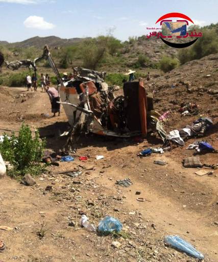 جريمة جديدة بحق المدنيين: مقتل 8 وجرح 6  غرب تعز في انفجار لغم زرعته المليشيا ( صور )