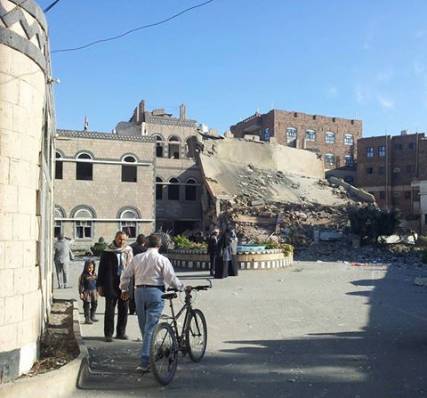 طيران التحالف يشن غارات فجر اليوم في العاصمة صنعاء (الأماكن المستهدفة)