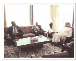 وزير المالية يلتقي رئيس مجلس المديرين التنفيذيين لصندوق النقد العربي