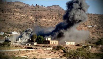 مليشيا الحوثي تفجر منزل شيخ قبلي في مديرية جبن بالضالع(صورة)