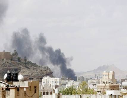 طيران التحالف يستهدف مواقع حوثية في صنعاء وانفجارات تهز العاصمة  - اسماء المناطق المستهدفة 