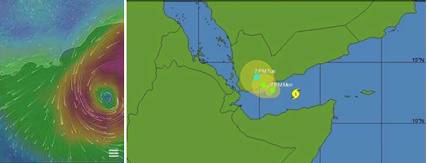 ميغ...في سواحل عدن خلال "8" ساعات...والاجراءات الاحترازية لا ترقى لقوة الإعصار