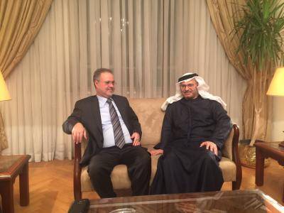 قرقاش والمخلافي يؤكدان ضرورة الحل السياسي